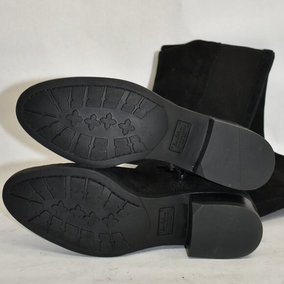 $300 Sam Edelman Pam Over the Knee STRETCH Boot BLACK SUEDE 6.5  (TPO15.5) - Picture 7 of 8